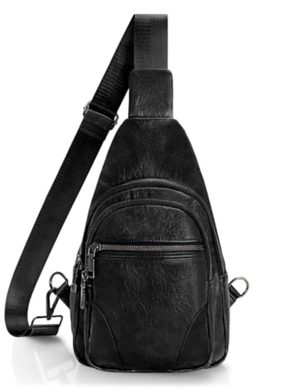 Anti Theft Small Sling Bag Vegan Leather Crossbody Fanny Pack Travel Purse